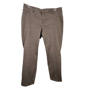 Womens 18 Workwear Rugid Capri Bootcut Casual Mom Outdoor Fall Harvest Denim Tan